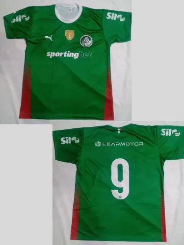 Camisa do palmeira verde