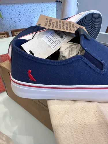 Slip On Reserva Joy Marinho Original Novo com Etiqueta Tamanho 43
