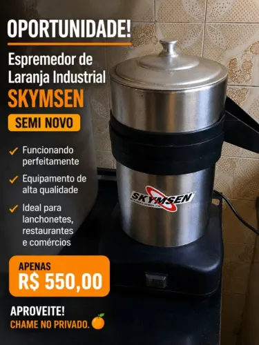 Espremedor de laranja industrial 