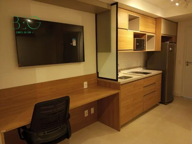 Studio com 1 dormitório para alugar, 33 m² por R$ 4.118/mês - Brooklin - São Paulo/SP