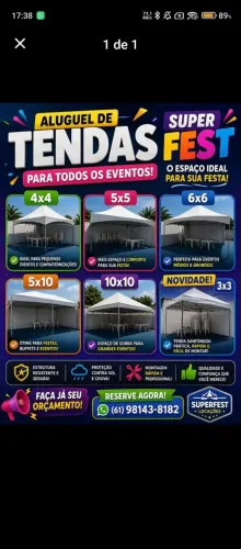 Aluguel de tendas