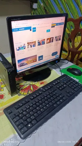 Mini CPU - Computador Completo I3, 8 GB, HD SSD, com Monitor. Mouse e Teclado 