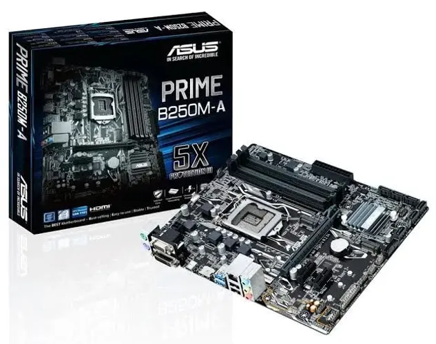 Kit Upgrade Placa-Mãe ASUS PRIME B250M-A + Intel Core i5-7400
