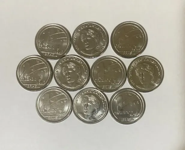 10 Moedas Comemorativas Centenário Proclamação da República (1989)