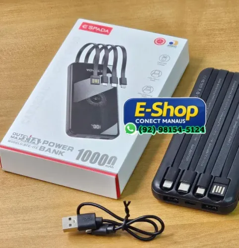 Carregador Por indução 10.000mah - Entrega Grátis