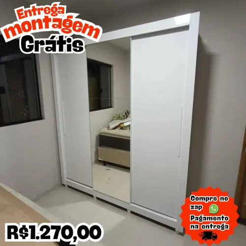 Roupeiro com espelho 