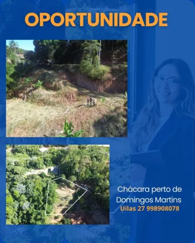 OPORTUNIDADE ÚNICA - CHÁCARA PRÓXIMA A DOMINGOS MARTINS! 1.500m2