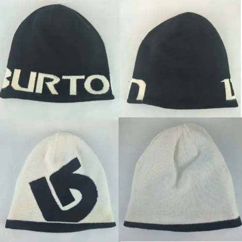 Touca / gorro burton marca de snowboard esporte de inverno tamanho único dupla face