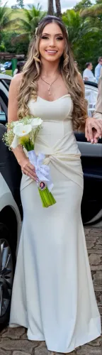 Vestido Noiva Off white (P)34/36
