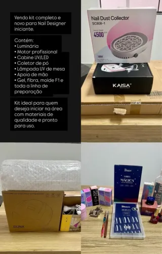 Vendo Kit completo para Nail Designer iniciante.
