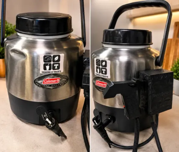 Cooler dispenser de agua 5 litros Coleman com torneira eletrica a bateria