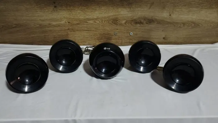 CINCO CAIXINHAS LG BLACK IMPEDÂNCIA 3 OHMS FUNCIONANDO 