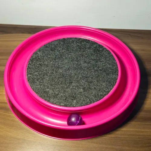 Arranhador Redondo Para Gato Com Bolinha