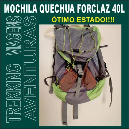 Mochila grande verde para grande aventura