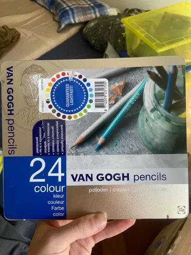 Lápis de cor profissional Van Gogh, 24 cores