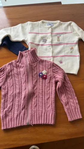 Lote de 5 roupas infantis de frio, Lilica Ripilica e outras