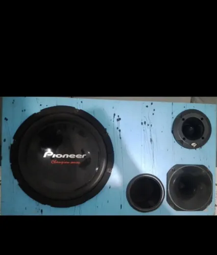 Som novo com módulo 800 RMS alto falante de 12 cara preta 