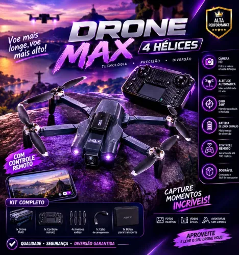 Drone Com Câmera Led RGB Felomenal