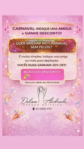 Promoção de Carnaval: Depilação com 20% OFF!