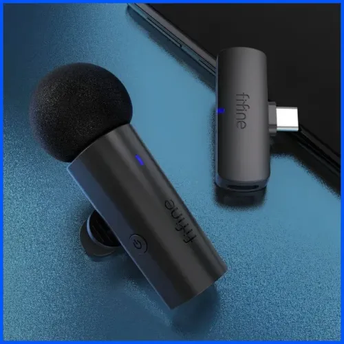 Microfone de Lapela Sem Fio Fifine M6 para Celulares Android 2.4g Lacrado