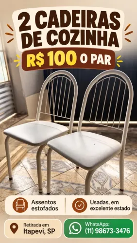 2 Cadeiras de Cozinha