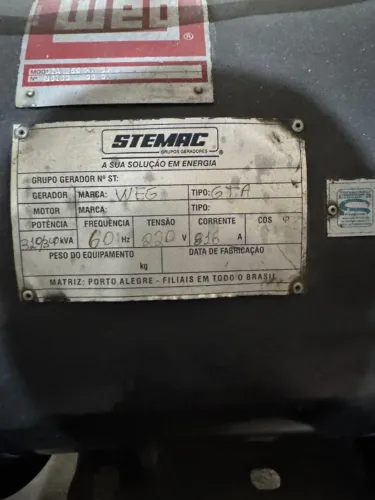 VENDO GERADORES POTÊNCIA 340 KVA