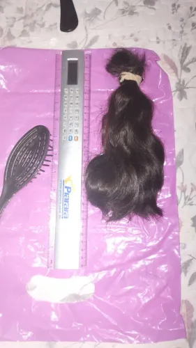 Vende-se Cabelo Humano Virgem - Castanho Escuro - 20 cm