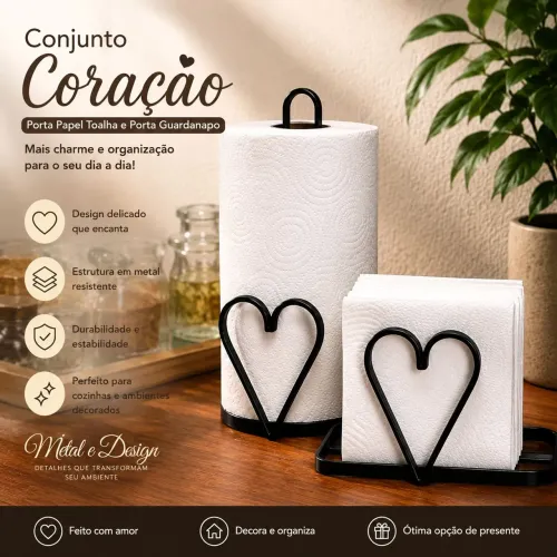 Porta papel toalha e guardanapo