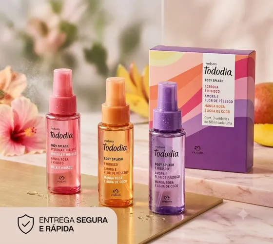 KIT COM 3 BODY SPLASH NATURA TODO DIA