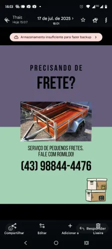 Se precisar só chamar 