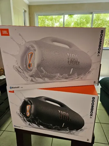 JBL Boombox 4 Preto Branco - Nova (caixa lacrada) - Nota fiscal e garantia
