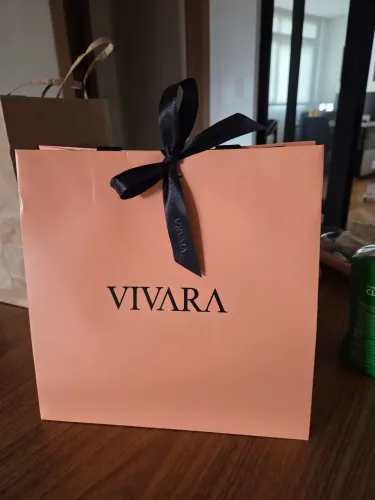 Sacola de papel Vivara 24x24cm