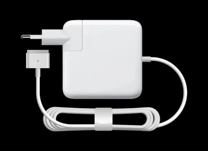 Fonte + Cabo MAGSAFE >>Cabeça RETA e Cabela EM L<< Macbook Pro/Air 61W  Com Cabo 2m