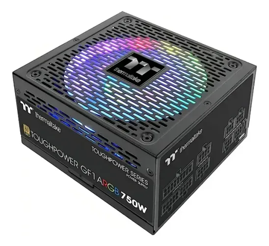 FONTE THERMALTAKE TOUGHPOWER GF1 ARGB, 750W, 80 PLUS GOLD, PFC ATIVO, FULL MODULAR