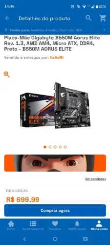 Aorus Elite - Nunca Usada 
