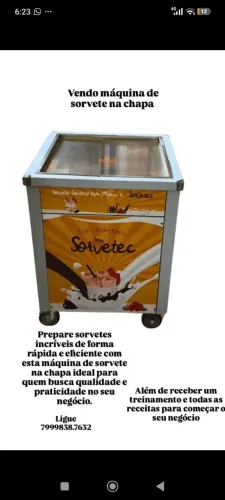 Máquina de sorvete na chapa