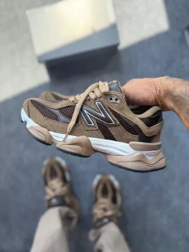 Tênis New Balance 9060 Couro Marrom Masculino - Disponível 38 AO 43 / Fotos Reais