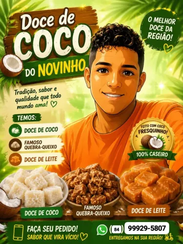 Vende-se geleia de coco doce de leite cocada