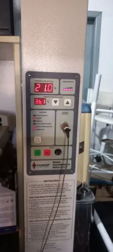 Berço aquecido funcionando