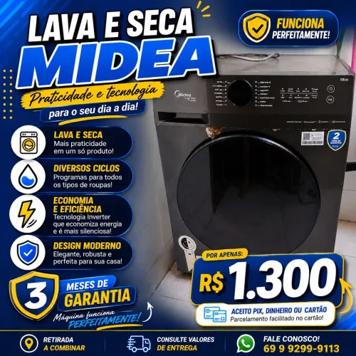 Lava e Seca Midea Funcionando perfeitamente
