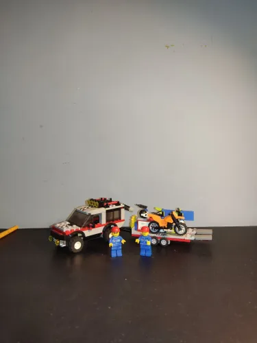 LEGO CITY 4433 dirt bike transporter completo + manual