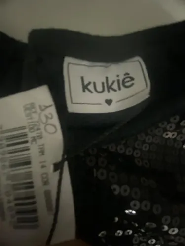 Vestido 12 anos juvenil marca kukie vestido de lantejoulas
