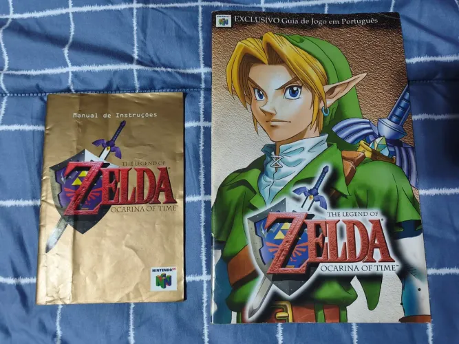 Manual + Guia originais Gradiente Zelda ocarina N64