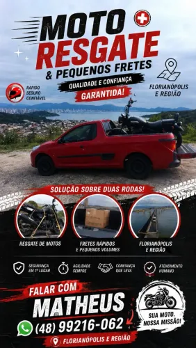 Moto Resgate e Pequenos Carretos