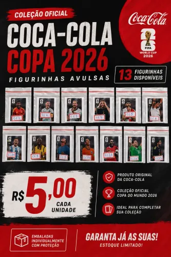 Figurinhas da Coca Cola - Copa do Mundo 2026