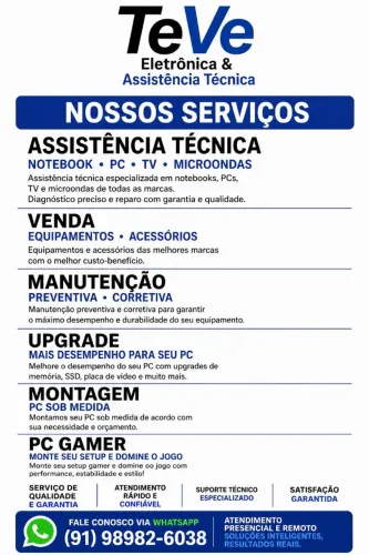 Teve assistência técnica