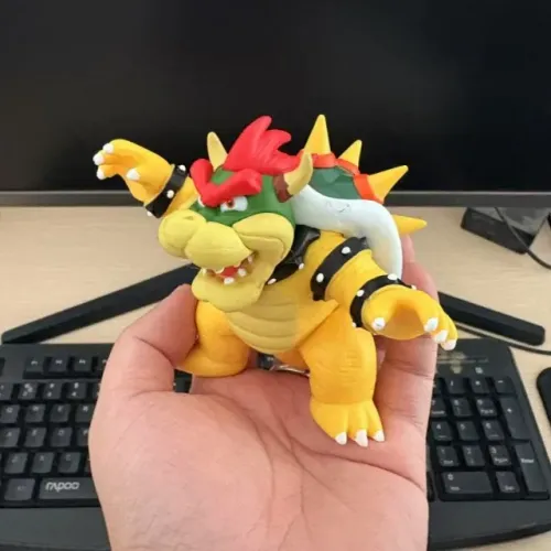 Boneco Bowser Super Mario Action Figure Colecionável Nintendo Personagem Realista