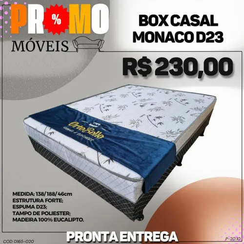 Box Casal Monaco D23 com medidas de 138/188/46cm.