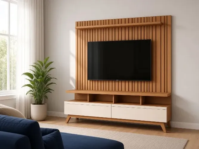 Conjunto Painel Classic + Rack Vivare 1,60m (NOVO A PRONTA ENTREGA)