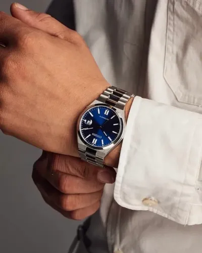 Relógio Citizen Tsuyosa automático Original - vidro safira frente e traseiro